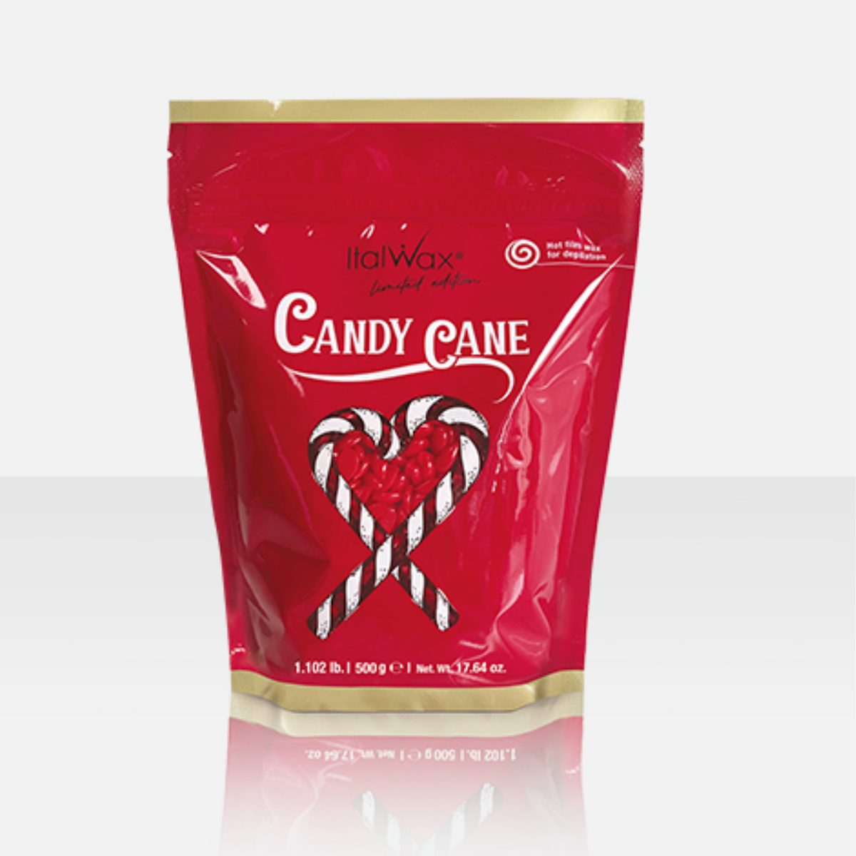 Cera Depilatória Granulada Candy Cane Edição Limitada Italwax 500g