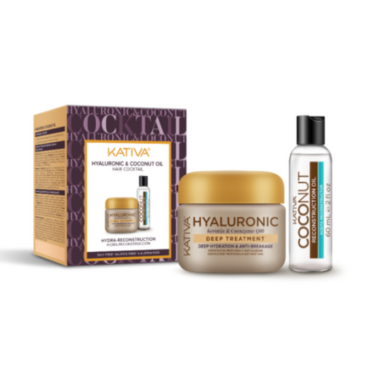 Cocktail Hyaluronic e Coconut Hidra-Reconstrução 150ml+60ml