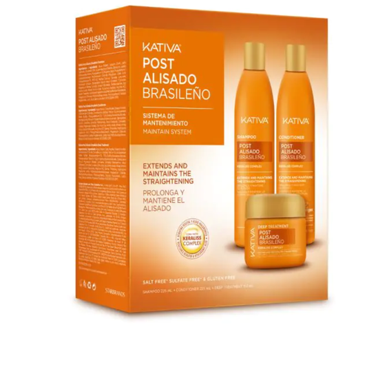 Conjunto Pós Alisamento Kativa- Shampoo+ Condicionador+ Máscara