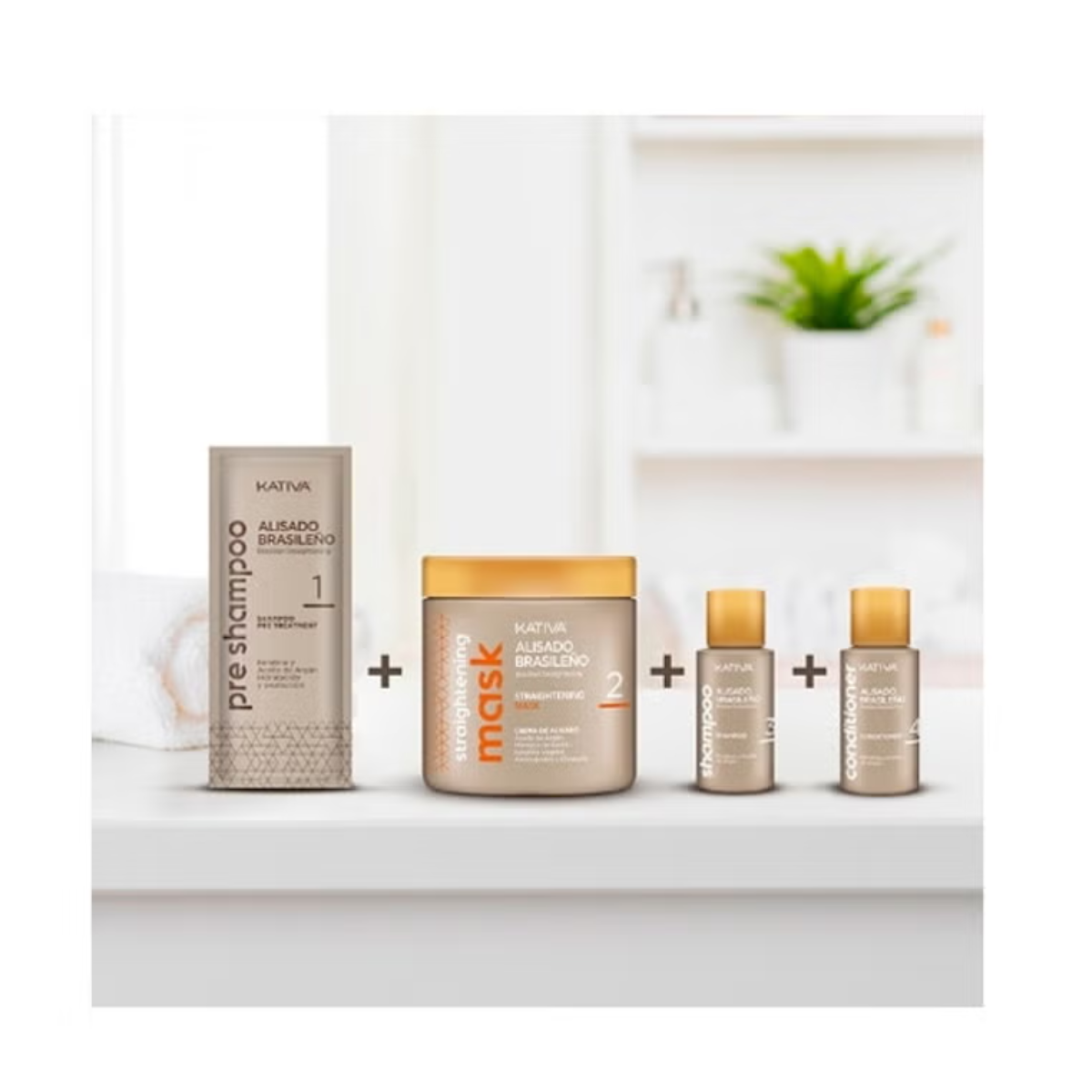 Kit Alisamento Brasileiro com Keratina Kativa