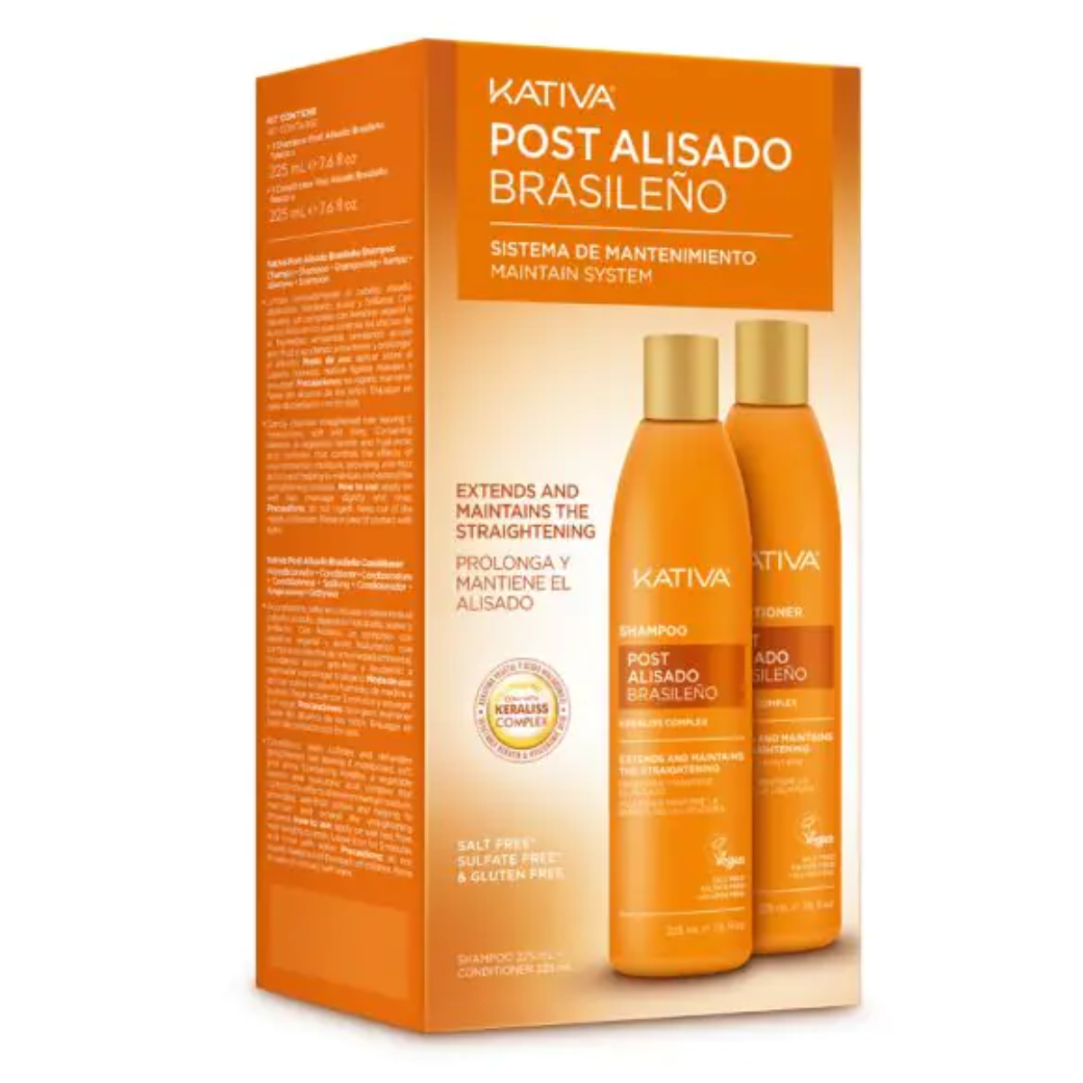 Kit Pós-Alisamento Brasileiro Sistema de Manutenção Kativa