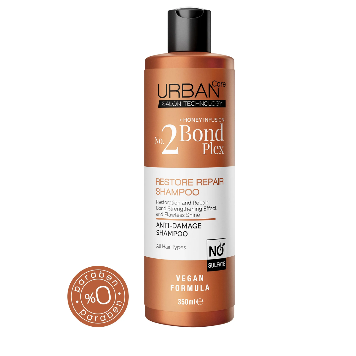 Shampoo Bond Plex Restaurador Cabelos Danificados Urban Care 350ml