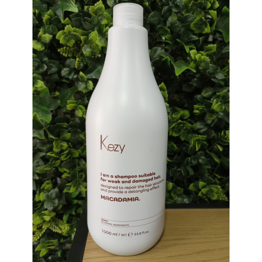 Shampoo Macadamia Cabelos Danificados Kezy 1000ml