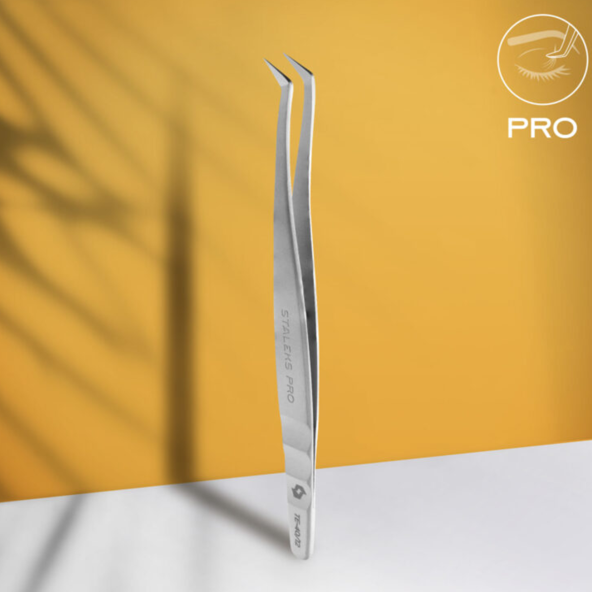 Pinça profissional de pestanas Staleks Pro Expert 40 Tipo 12 (sapato, 65′)