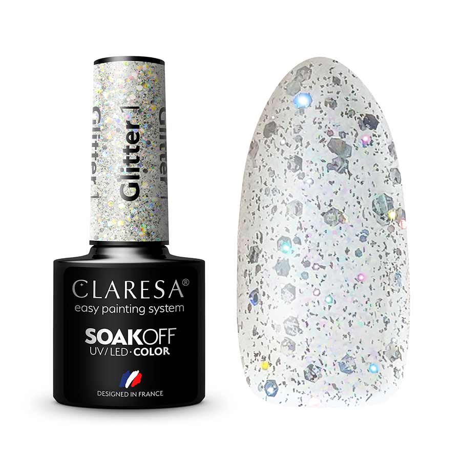 Verniz Gel Claresa Glitter 1