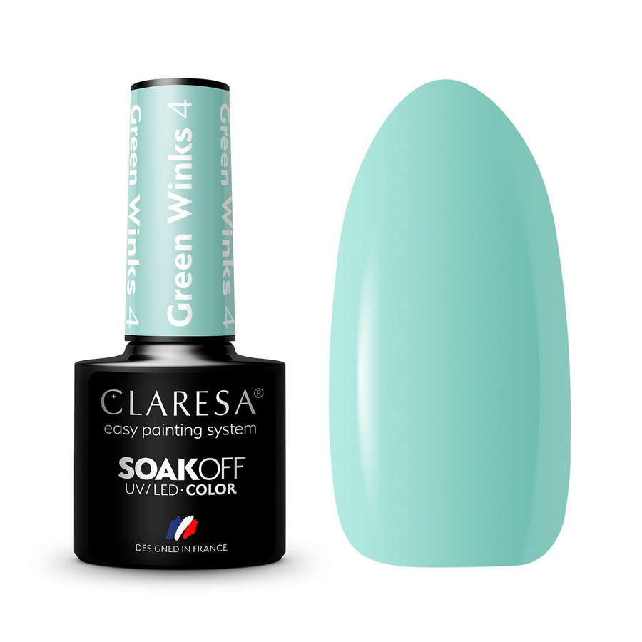 Clear Gel Varnish Green Winks 4