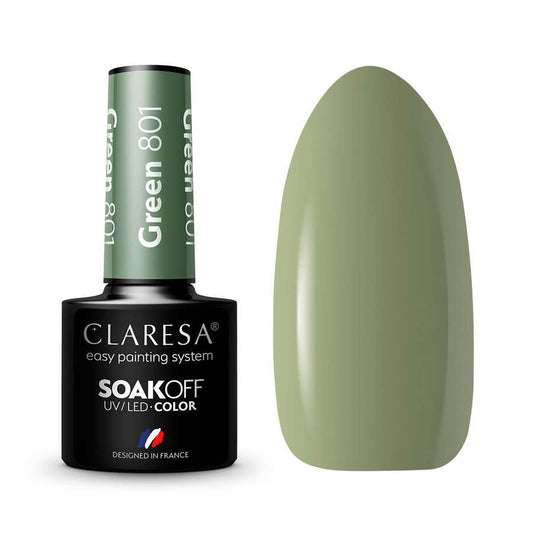 Clear Gel Varnish Green 801